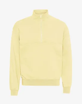 Organic Quarter Zip - Soft Yellow