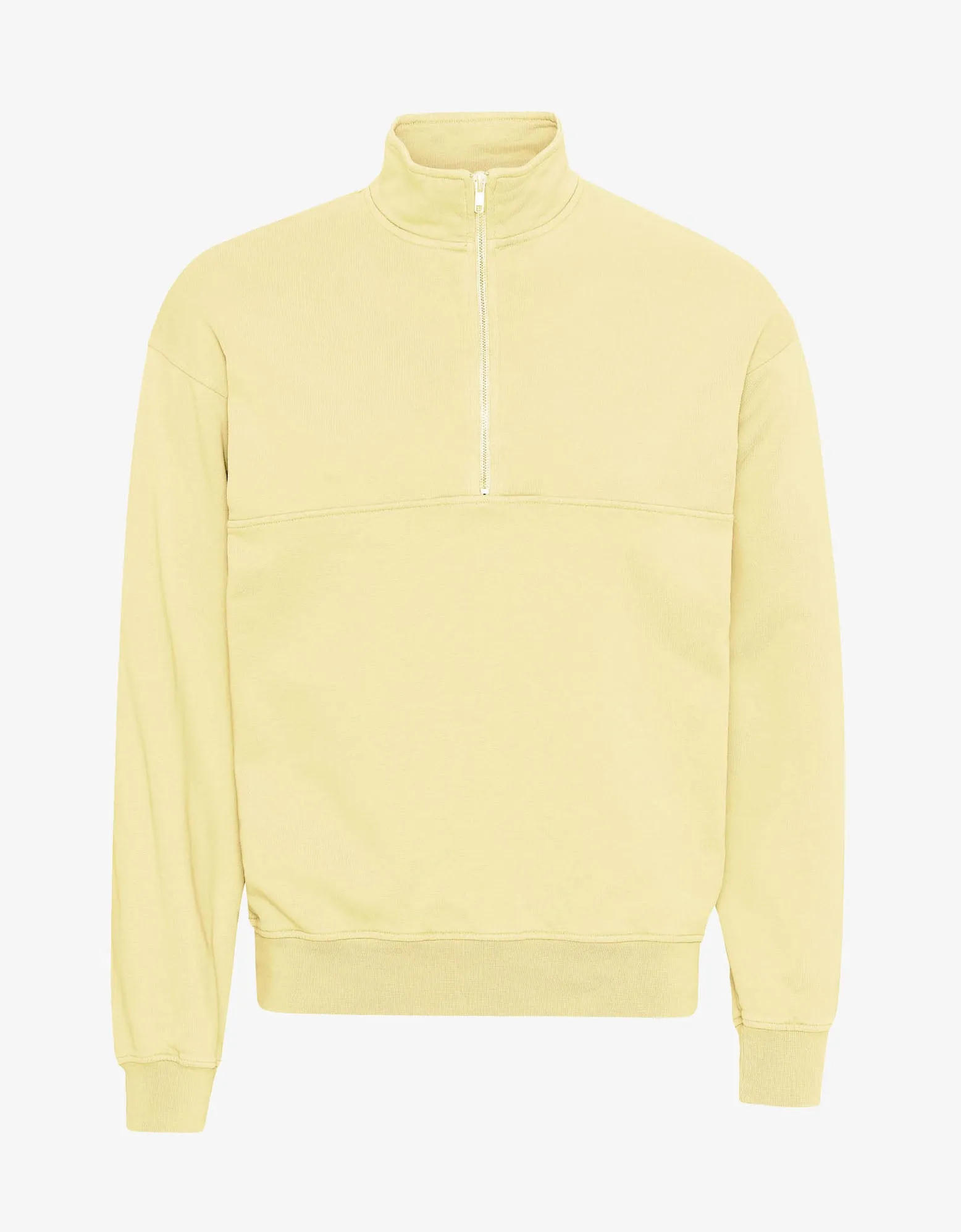 Organic Quarter Zip - Soft Yellow