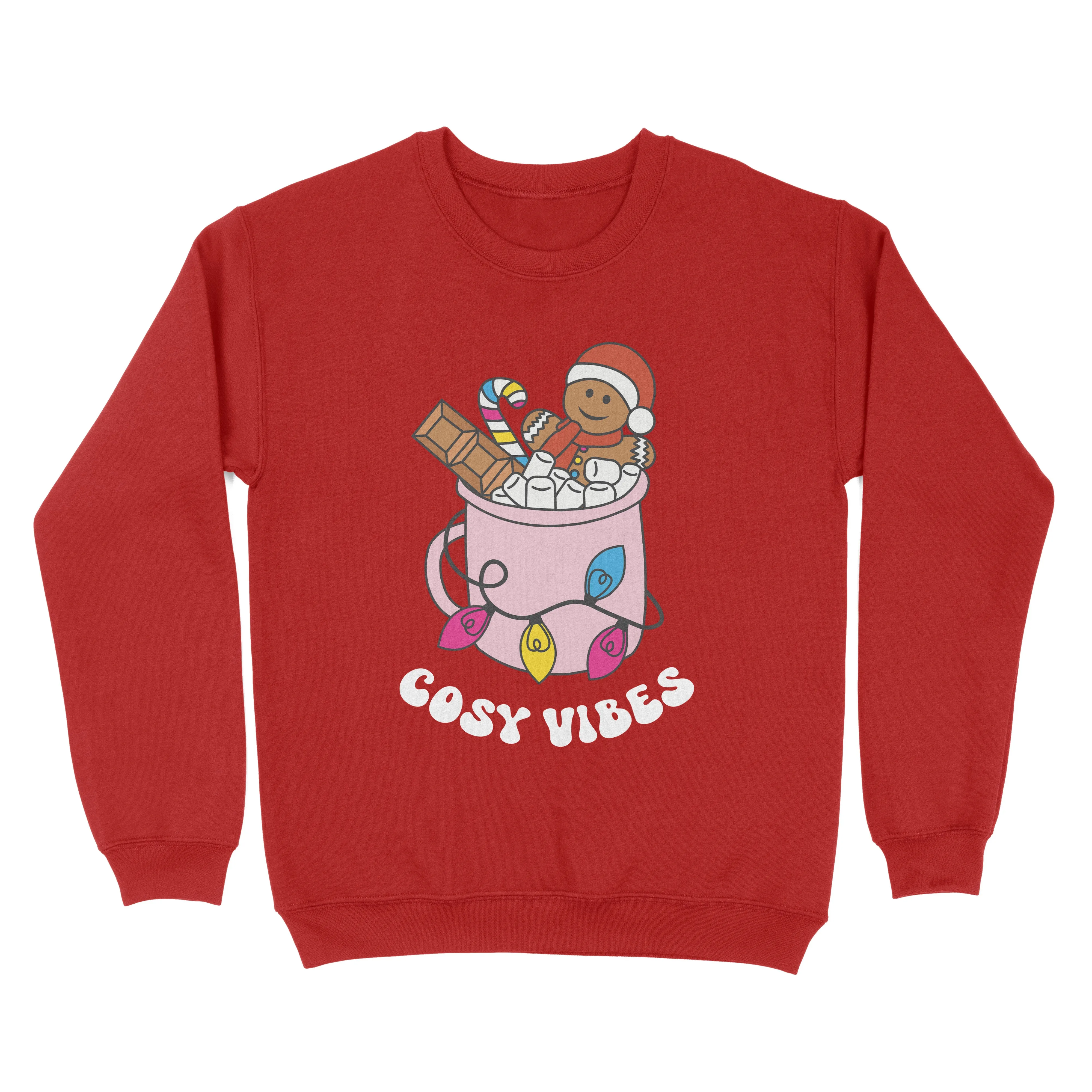 Pansexual Cosy Vibes Subtle Pride Christmas Jumper