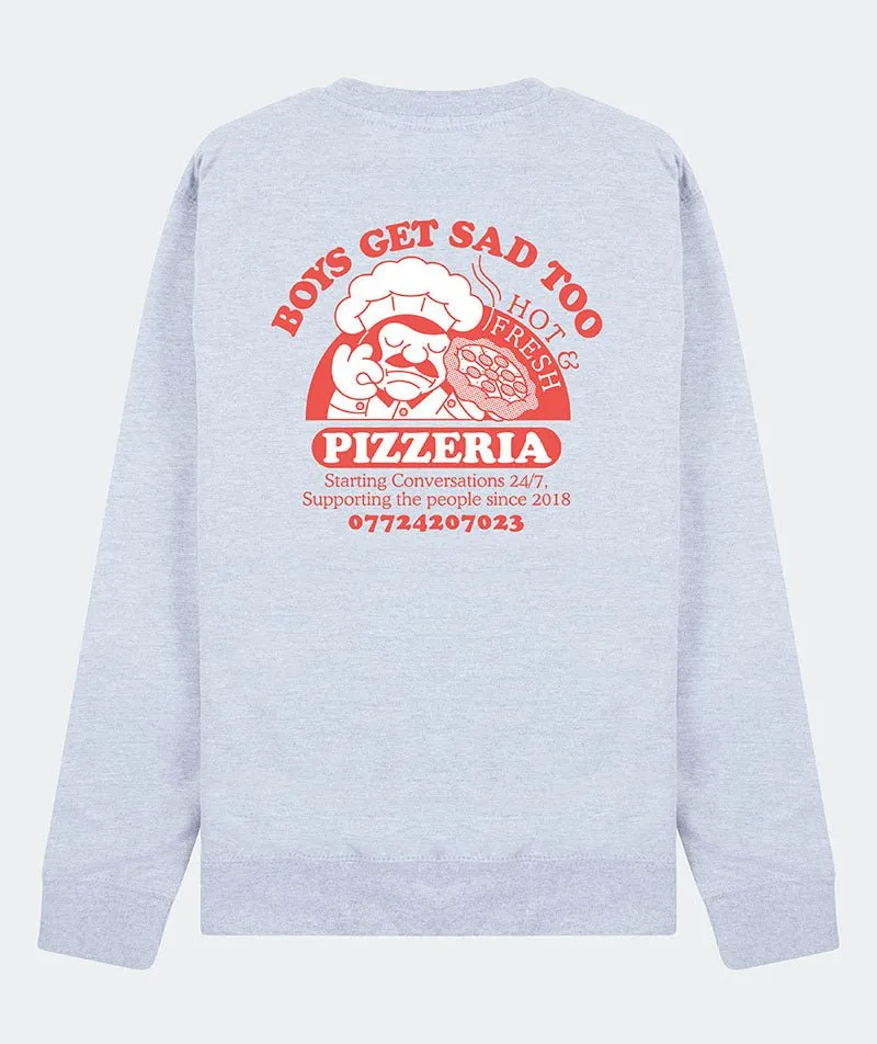 PIZZA CREWNECK GREY