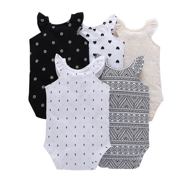 Printed Sleeveless Bodysuit for Newborn Baby