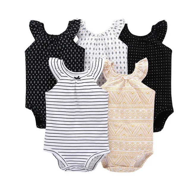 Printed Sleeveless Bodysuit for Newborn Baby