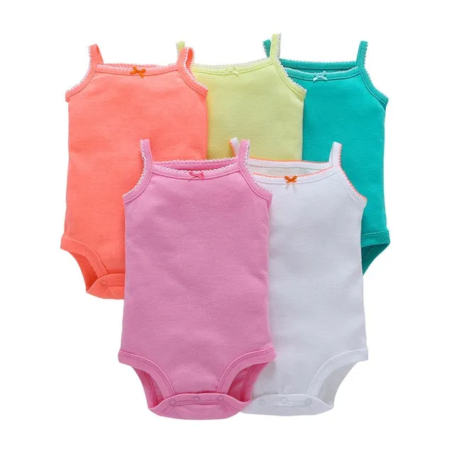 Printed Sleeveless Bodysuit for Newborn Baby