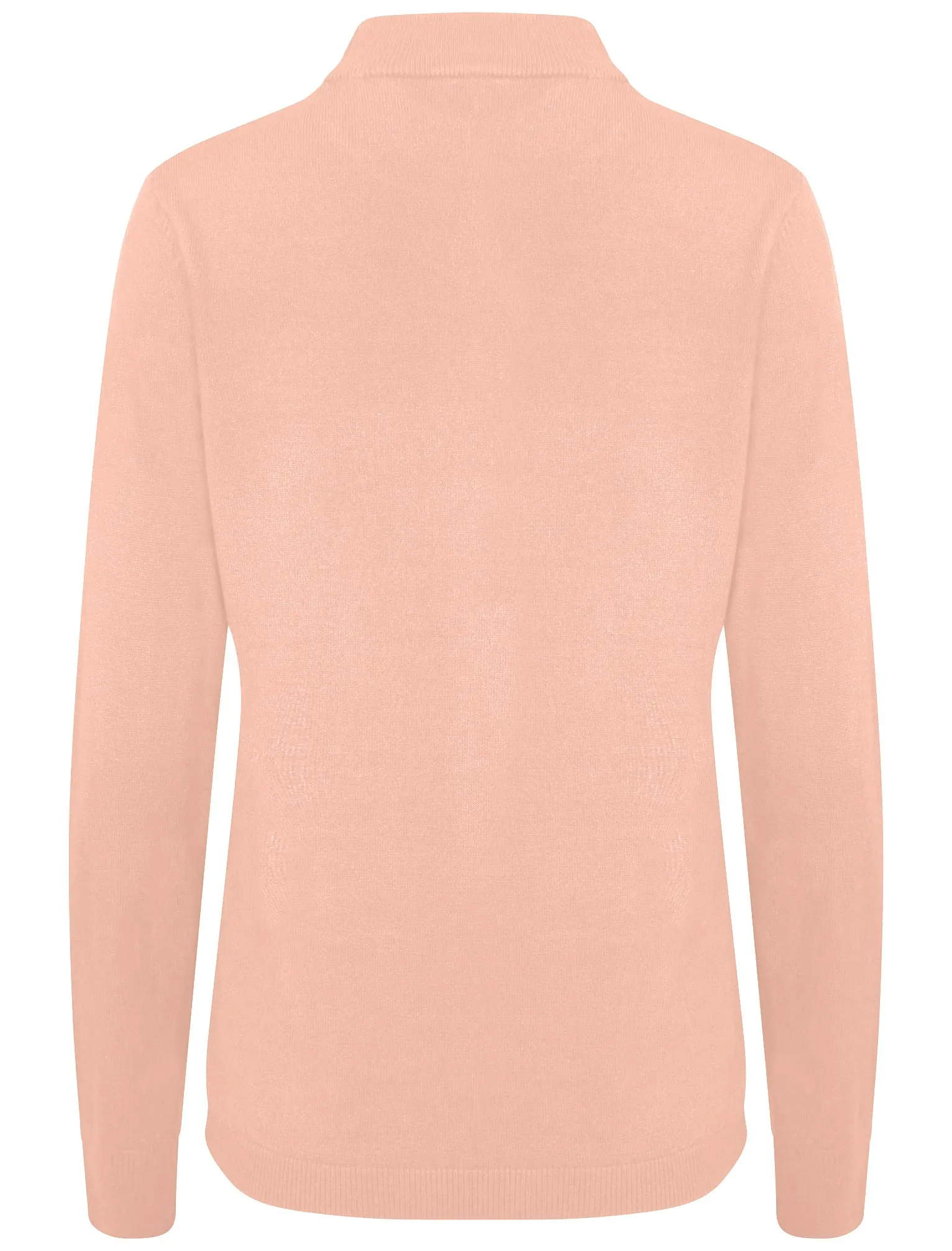 Ramsay Turtle Neck Cashmillon Knitted Jumper in Dusty Pink - Plum Tree