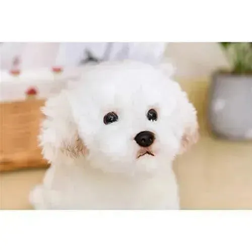 Real-like Maltese Dog Plush