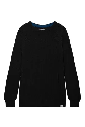 SERGIO - Womens Organic Cotton Jumper Black