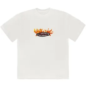 Travis Scott Cactus Jack Flame T-shirt Cream