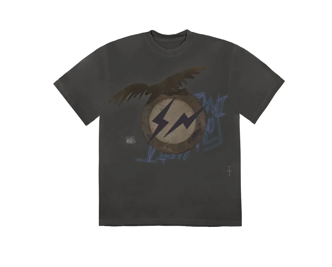 Travis Scott Cactus Jack For Fragment Create Tee Washed Black