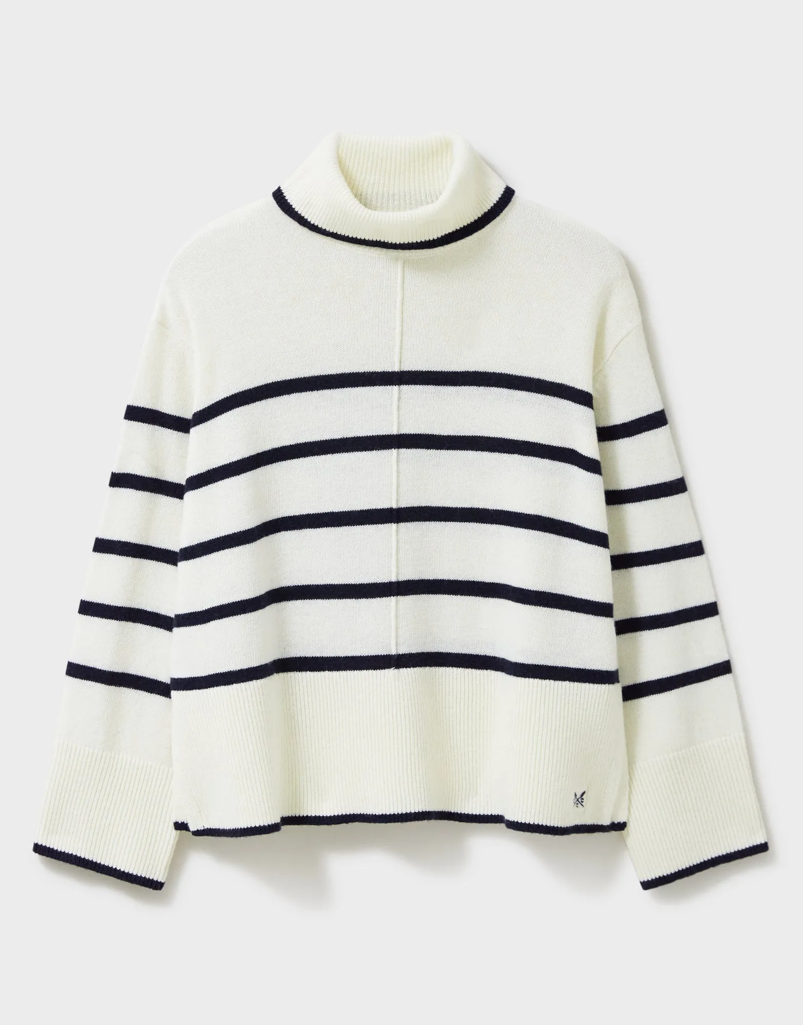 Wide Sleeve Roll Neck Jumper