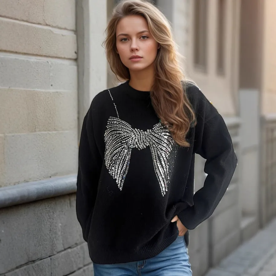 Women’s Jumper with Pearl Detailing